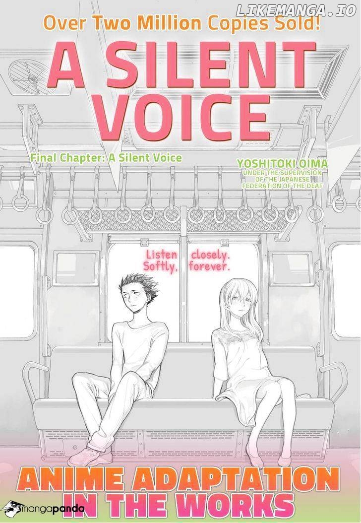 A Silent Voice, Chapter 62 image 01